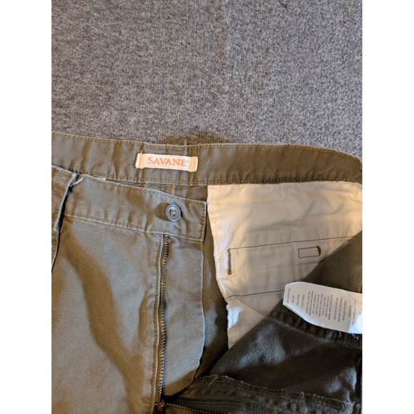 Savane Cargo Shorts Men's Sz 36-Khaki-Lot Of 2-Cotton/Polyester-7" inseam - Picture 11 of 14